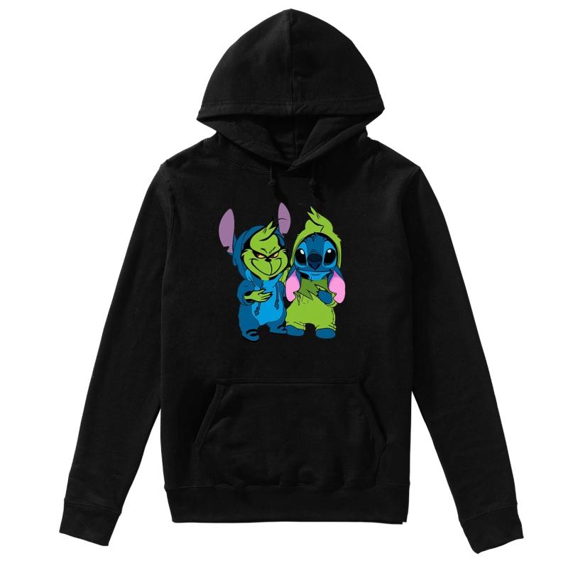 Baby Grinch And Stitch Hoodie
