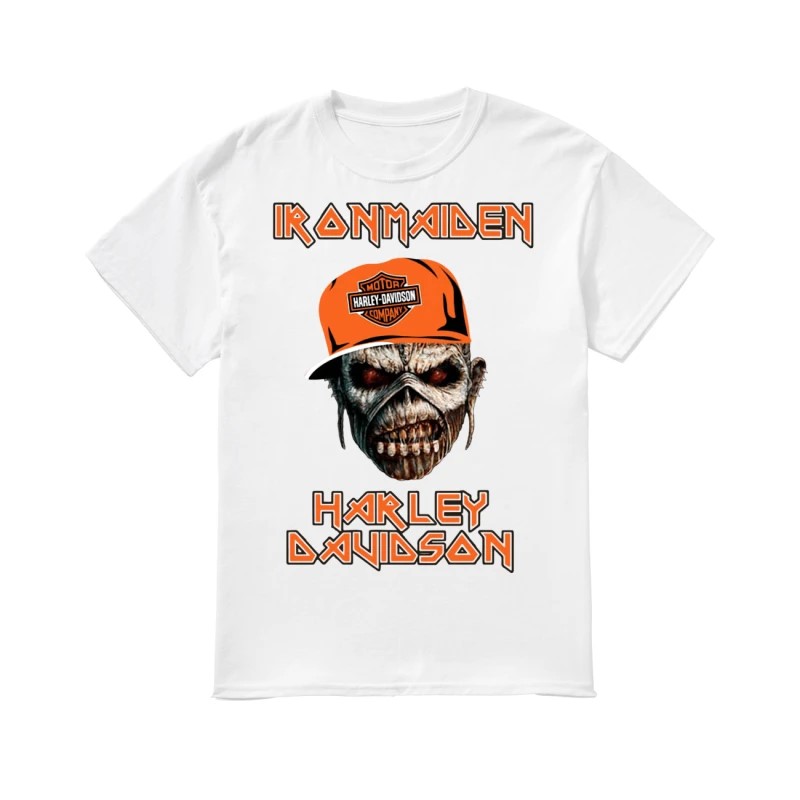 Skull Iron Maiden Harley Davidson Shirt