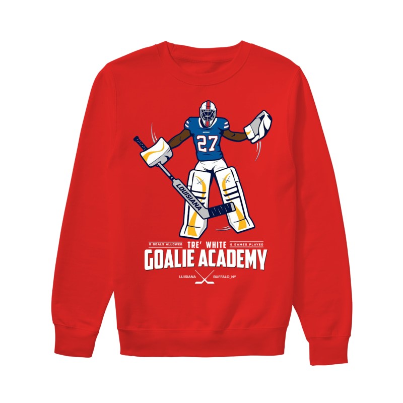 Tre White Goalie Academy Sweater